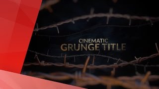 3D Cinematic Grunge Title Preview for After Effects (TEMPLATE)