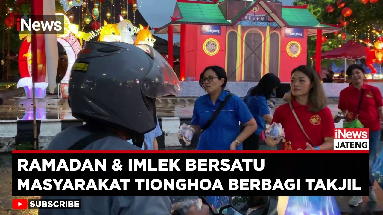 Indahnya Toleransi di Solo, Masyarakat Tionghoa Berbagi Takjil Saat Ramadan | iNews Jateng