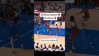 SGA Bump Step-back Breakdown 🏀🚨 #sga #basketballtraining #nba