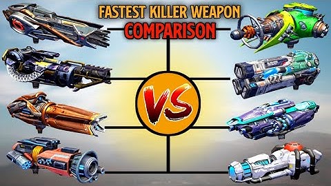 🔥War Robot heavy weapon comparison | fastest killer weapon comparison | #warrobots