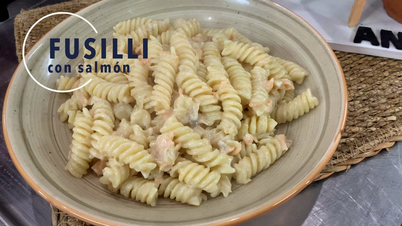 Fusilli con Salmón. Monasterio Santo Espíritu. Gilet (Valencia)
