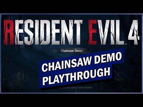 Resident Evil 4 Remake Chainsaw Demo Full Playthrough!