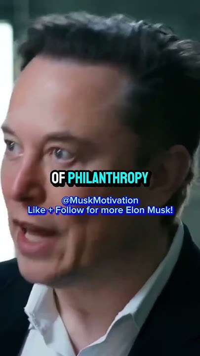 Elon Musk: My companies are philanthropy. - YouTube