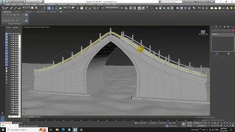 3DsMax Tutorials, Learn 3D Modeling a Moon Bridge from Scratch in 3dsmax ( Part 2)