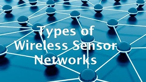 Types of WSNs| Types of Wireless Sensor Networks
