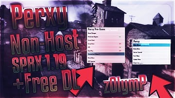 ❖[Bo2/1.19] "Perxy" Non-Host SPRX Mod Menu + Download || zOlymP❖