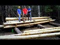 How we Seasoned the Logs- Ep4- Outsider Log Cabin