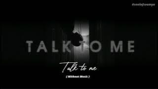 Talk To Me Without Music ( Vocals Only ) | Young Stunners | Soul Of Soumya