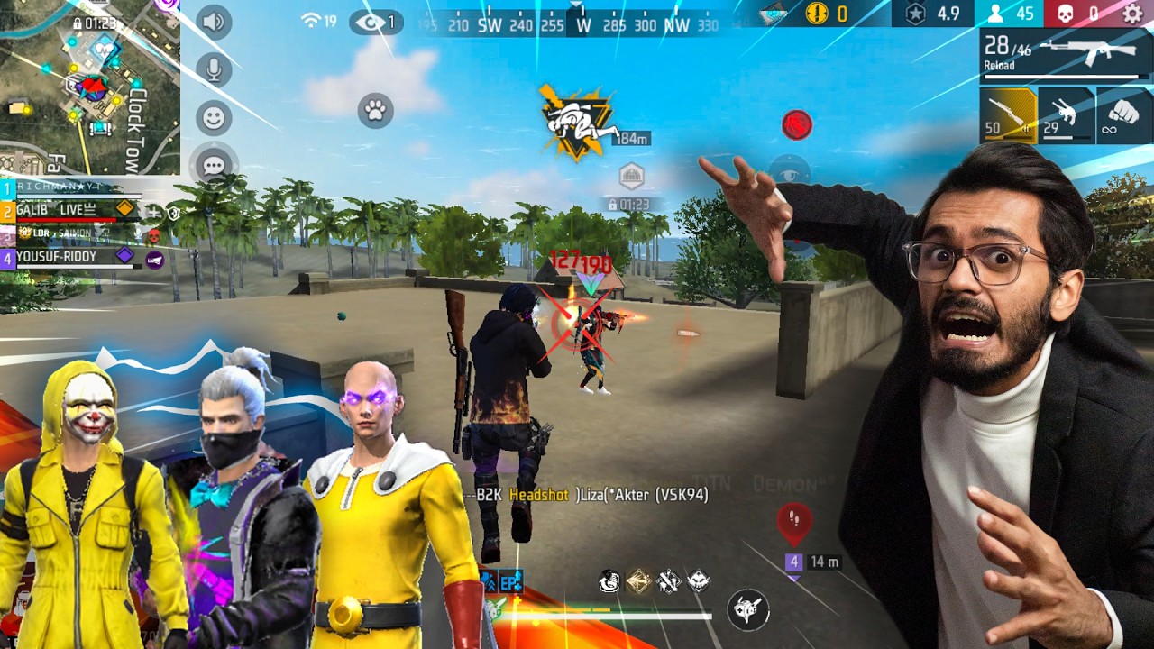 FUNNY MOMENTS WHILE PLAYING FREE FIRE
