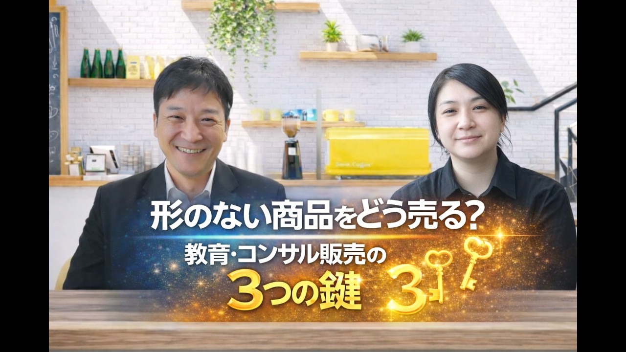 形のない商品をどう売る？教育・コンサル販売の３つの鍵