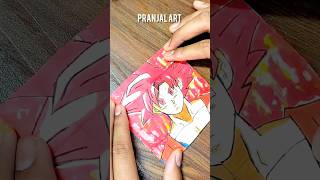 How to make Goku transformation endless card ♠️ #art #shorts 😲♥️