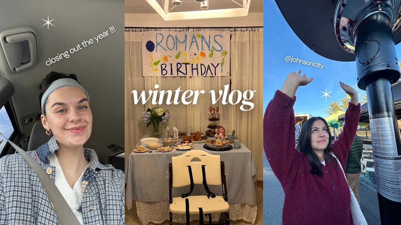 winter vlog !! [ post grad life chats, 1st birthday parties, auntie life ]