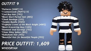 10 Slender Outfits Cheap And Expensive 2 Youtube - black knight outfit roblox