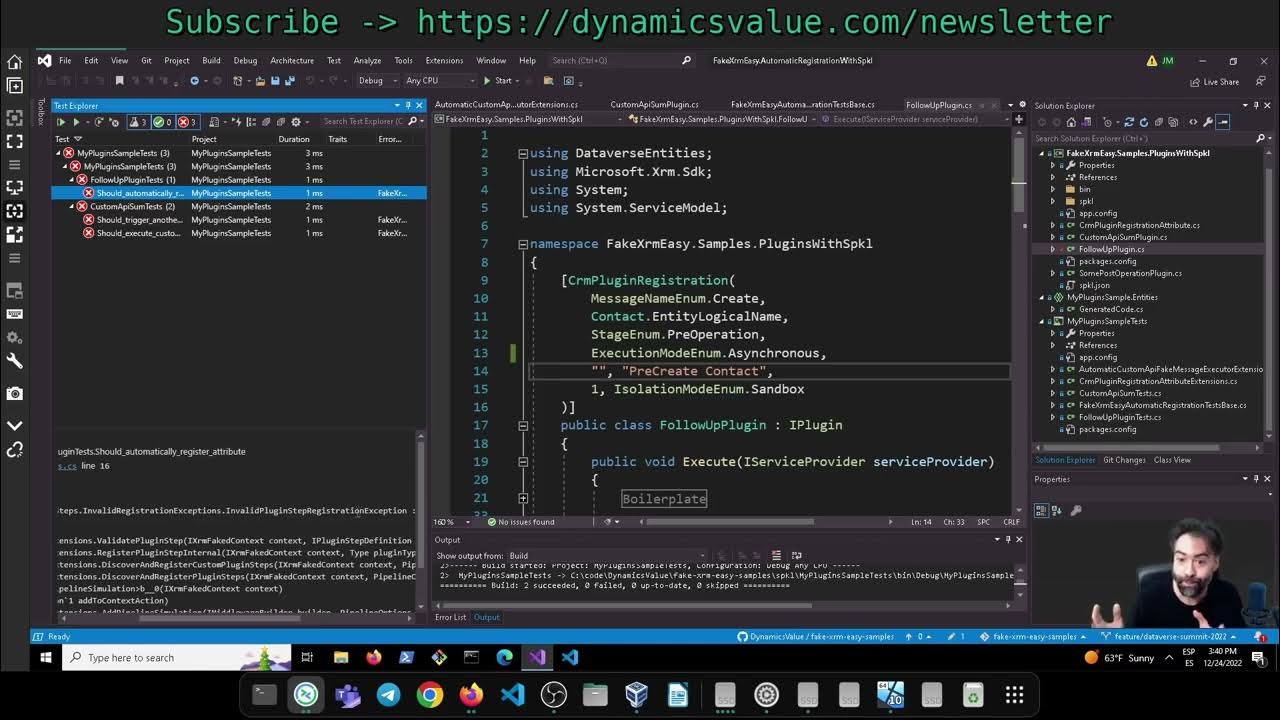How to use Plugin Step Registration Validation with FakeXrmEasy - YouTube