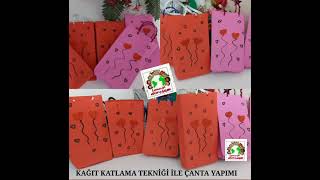 Kağit Katlama Tekni̇ği̇ İle Çanta Yapimi
