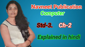 Std-3 Computer from Navneet Publications Chapter-2 Windows explained in hindi with hard words ||