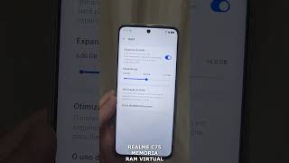 REALME C75 MEMÓRIA RAM VIRTUAL #SHORTS #RAMVIRTUAL #REALME #C75 #LINUXBRS