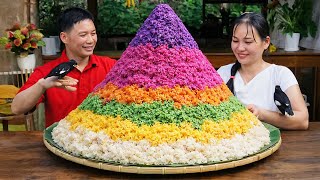 Cooking Colorful Sticky Rice to Sell at the Market – Taking Care of the Garden