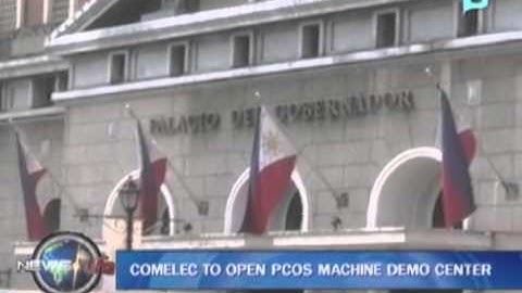 COMELEC to open PCOS machine demo center