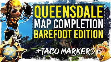 Guild Wars 2 - Queensdale Map Completion with TacO Markers