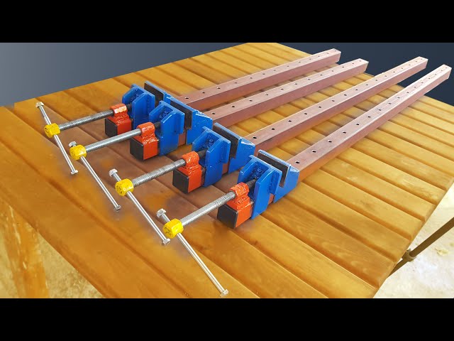 Homemade Long Bar Clamps WOODWORKING 