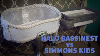 HALO BassiNest VS Simmons Kids Sleeper | Newborn Bassinet Comparison Review