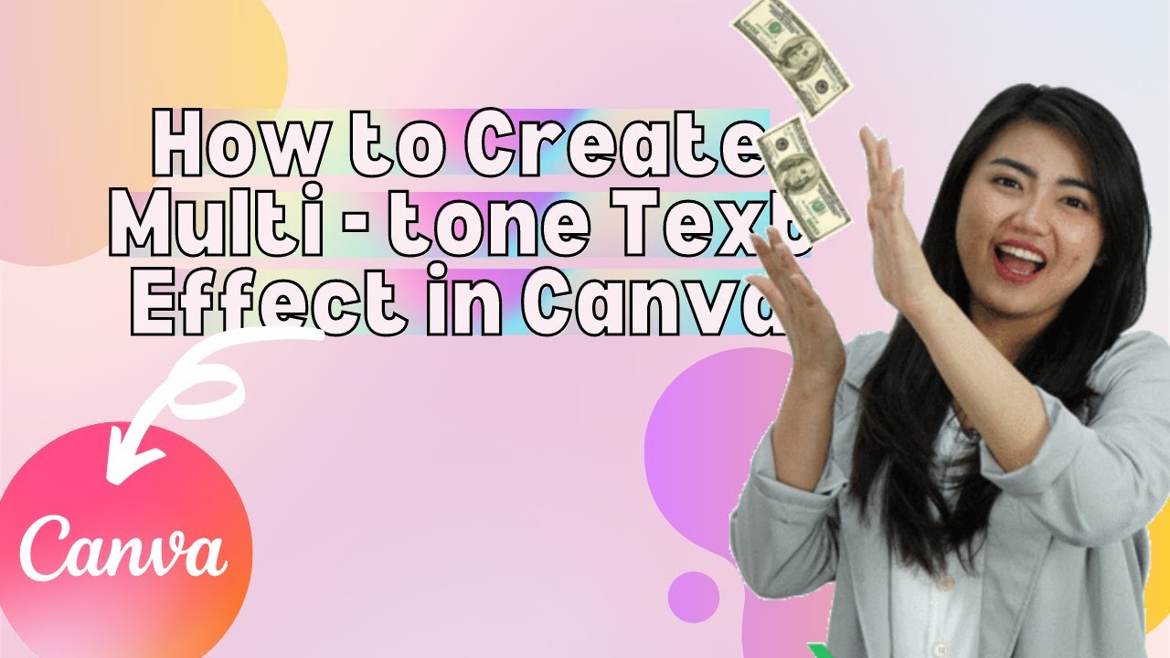 How to Create a Multicolor Text Effect in Canva