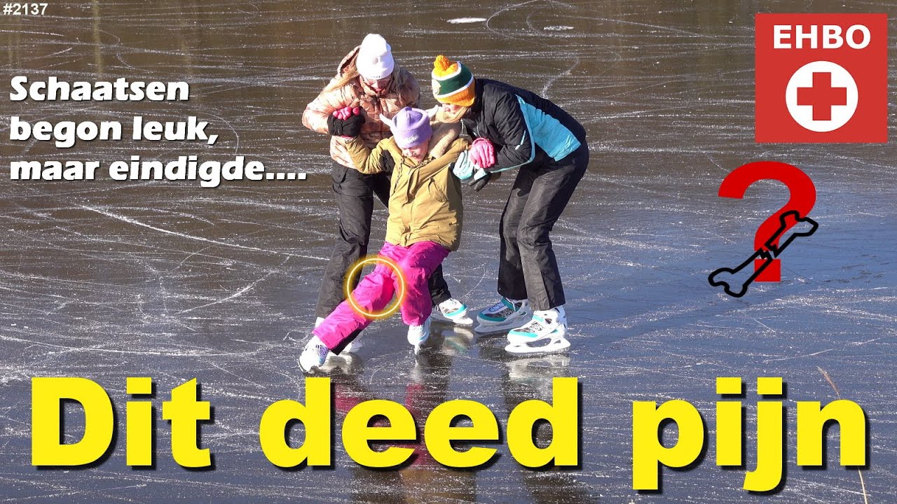 WAT DEED DIT PIJN. SCHAATSEN gaat niet GOED. KNIE erg PIJNLIJK. GEBROKEN? #Bobbi-lee Marijs  #2137