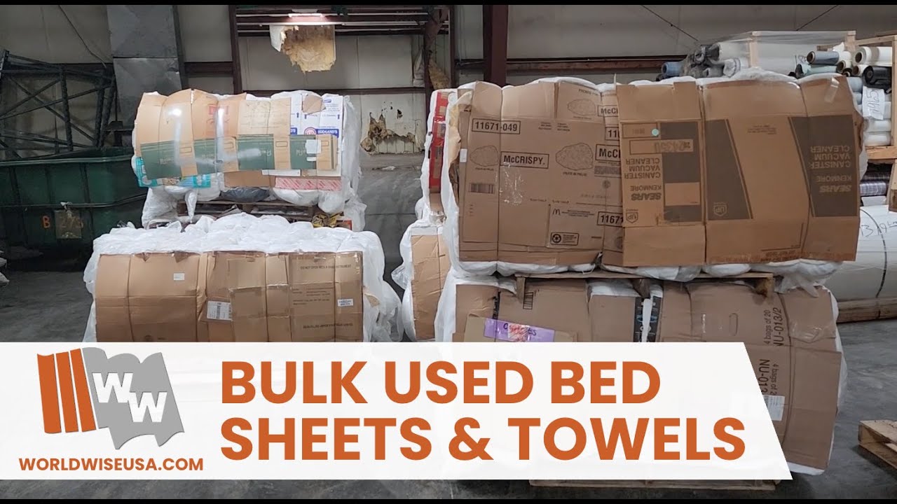Bulk Used Bed Sheets & Towels | Professionally Laundered, High Thread Counts | Ready to Ship 🚢