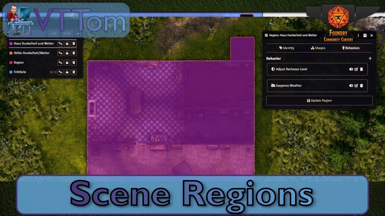 Szenen - Scene Regions - Foundry VTT [Toms Basics]