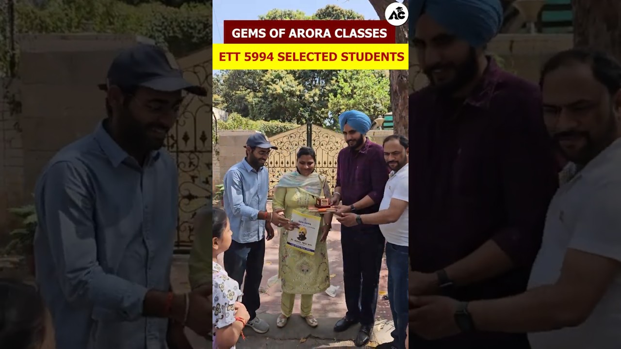Gems Of Arora Classes | Ett 5994 Selected Students