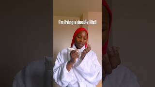 I’m living a double life! Longer video up on page 💚 #doublelife #realitycheck #realities