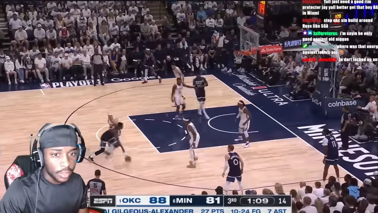 REACTING TO #1 THUNDER at #6 TIMBERWOLVES | FULL GAME 4 HIGHLIGHTS!