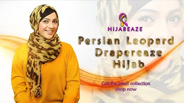 Persian Leopard Drapereaze | Hijabeaze by Urooj
