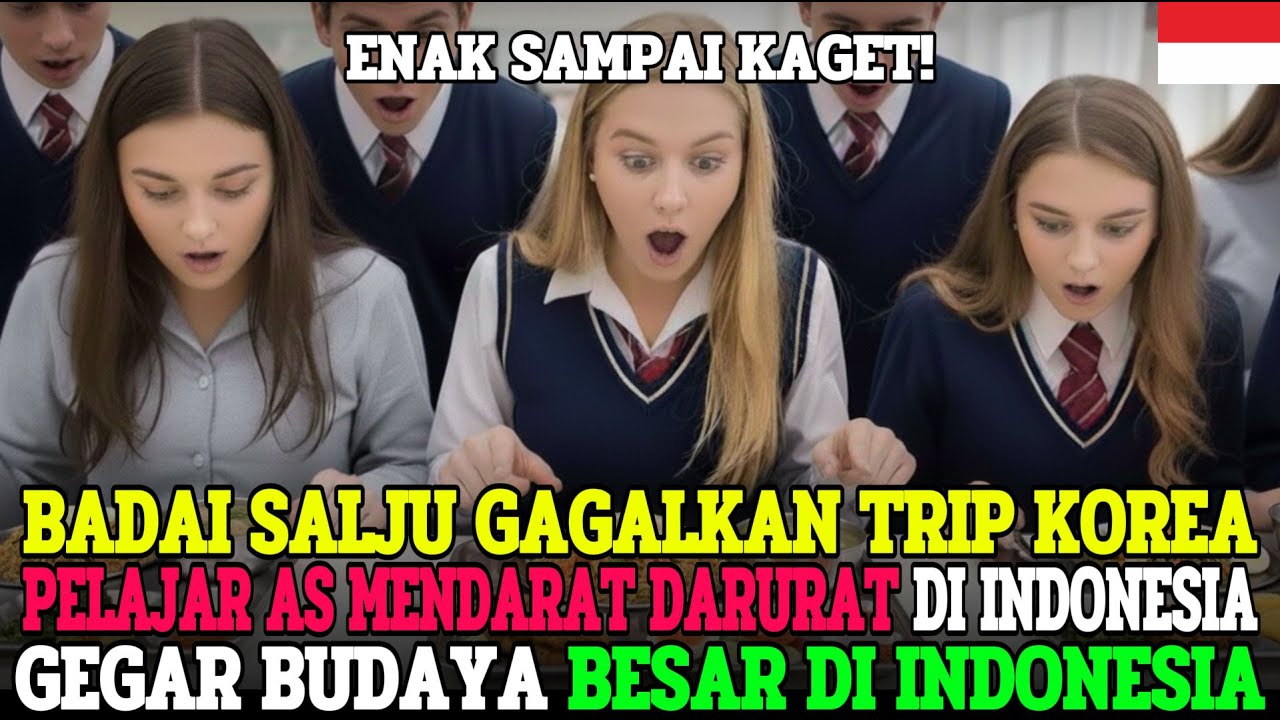 BADAI SALJU PAKSA SISWA ELIT AS MENDARAT DARURAT DI INDONESIA, TERHARU OLEH MAKAN SIANG SEKOLAH! 🌍