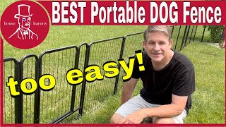 Affordable Dog Fence | Install Portable Fence, Backyard or RV Camping