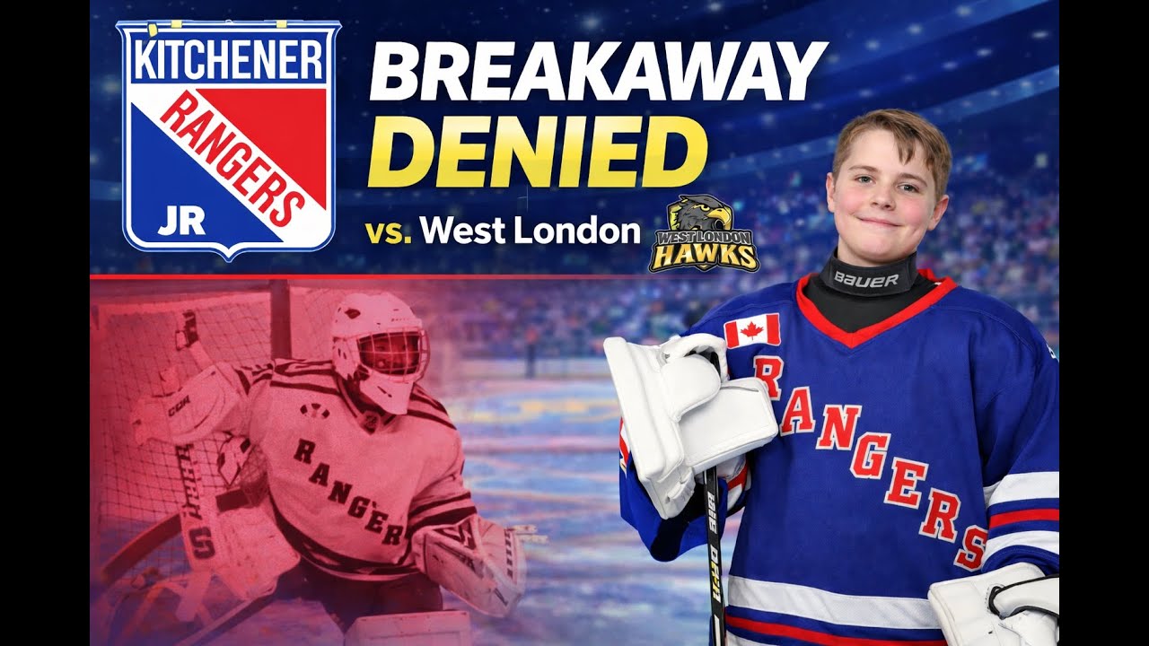 Ayden Gurris - Goalie Highlights | U14 BB Kitchener (Blue) vs. West London Hawks | Nov. 15, 2025