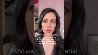 your money just lost value to inflation sitting uninvested in a ROTH IRA 😩 #financialeducation