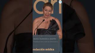 María Guardiola, presidenta de la Junta de Extremadura, durante los Premios Administración Sanitaria