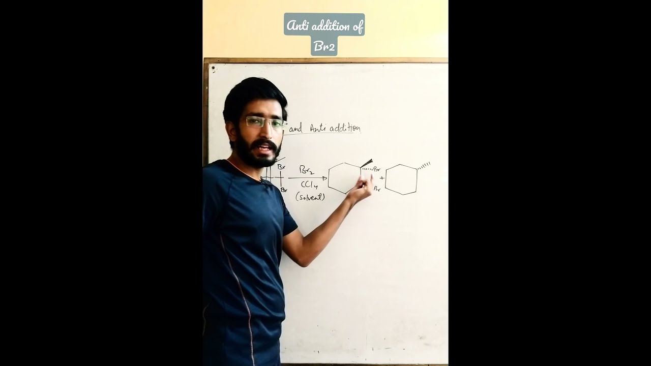 Anti addition of Br2 #shorts #viralshorts #chemistry - youtube
