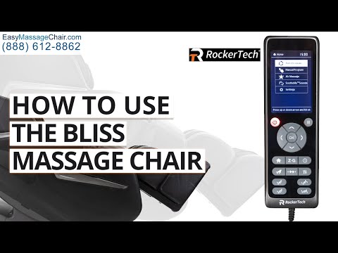 RockerTech Bliss Massage Chair - How To Operate