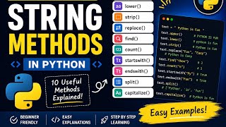 String Methods in Python 🐍 | Python Tutorial #7 | Python for Beginners (Hinglish)