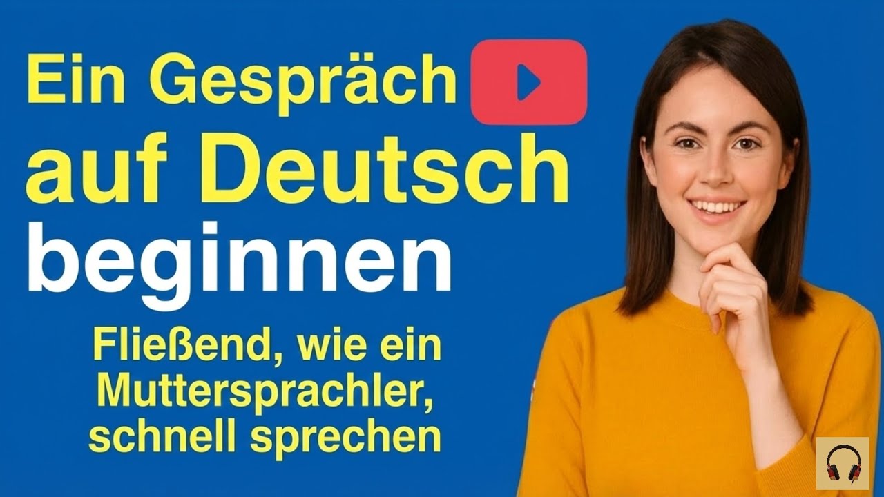 Learn Real German Speaking For Starting Conversation!  Situations for intermediate Learners 