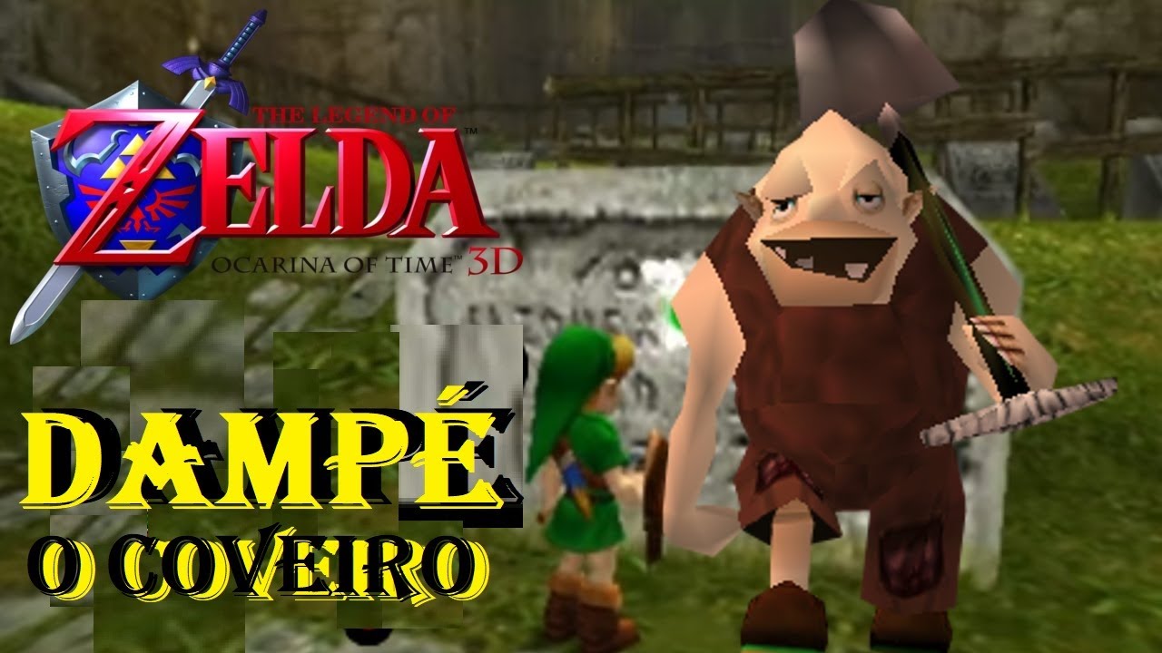 THE LEGEND OF ZELDA OCARINA OF TIME PT BR 4K GANCHO DE DAMPÉ, CIDADE GORON'S, EPONA, SEGREDOS