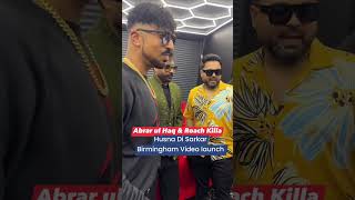Fans meet King of Bhangra Abrar ul Haq and rapper Roach Killa at the video launch of Husna Di Sarkar