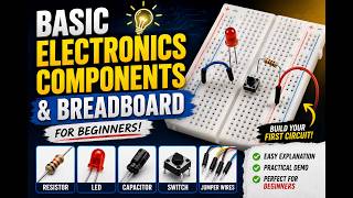 Basic electronics components and all about breadboard