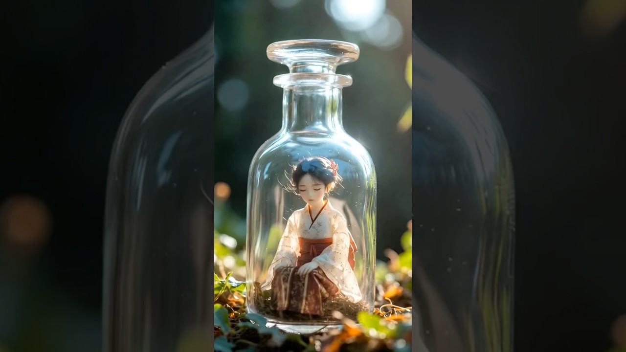 “The Girl in the Bottle – Whisper of Eternal Spring”瓶の中の少女 ～永遠の春の囁き 