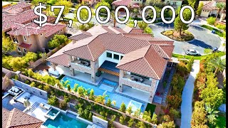 Inside a $7,000,000 Las Vegas Mediterranean Style Mansion With a 5 Car Garage!
