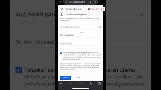 Cara Mengisi Nomor Rekening di Google Adsense #monetization #monetisasi #youtube #adsense