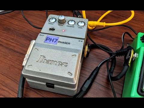 Vintage Ibanez PH7 Phaser Guitar Pedal Unboxing & Quick Demo - YouTube
